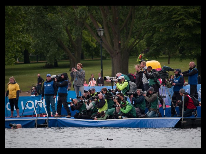 These guys got a rather better view of the start than me - look carefully and you'll see one guy in the water!